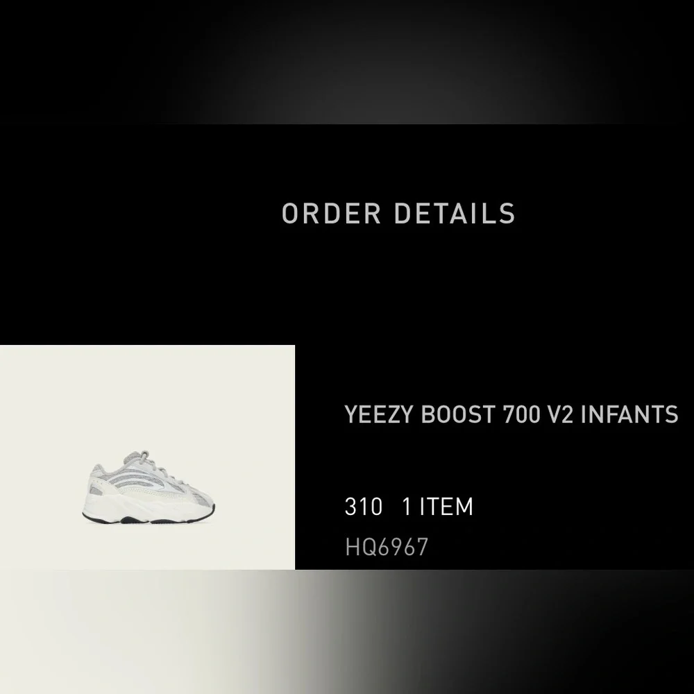 Yeezys boost 700 v2 infant sneakers - Picture 2 of 4